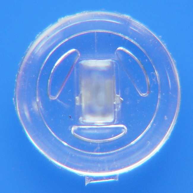 Rundpad � 9 mm | 10 St�ck | Silikon | Click-System